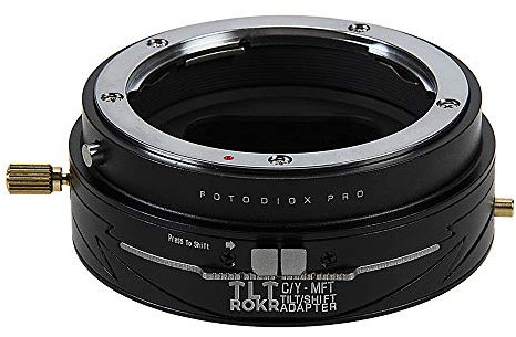Fotodiox Pro TLT ROKR Tilt/Shift Lens Adapter Compatible with Contax/Yashica (CY) SLR Lenses on Micro Four Thirds Mount Cameras