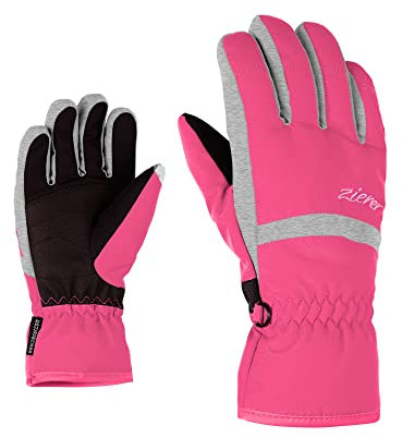 Ziener LEJANO Kinder AS Ski-Handschuhe/Wintersport | Wasserdicht Atmungsaktiv, pop pink, 5,5