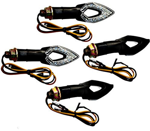 LED Mini Blinker kurz - Arrow Motorrad Quad Custom orange ECE Kennung F (4)
