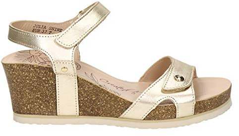 Panama Jack Damen Julia Shine Wedge Sandal, ORO B003, 39 EU