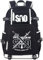 Roffatide Anime Rucksack Leuchtende Schultasche SAO Laptop Rucksack mit USB Ladeanschluss und Kopfhöreranschluss