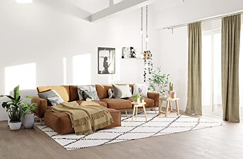 Samtvorhang Ecru | Vorhang Wohnzimmer Schlafzimmer| modern 140x245cm | weicher Stoff