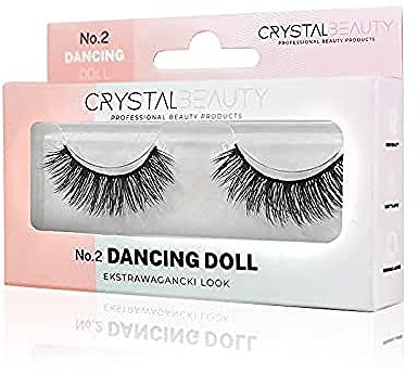 CRZEX Cils Crystal Beauty Dancing Doll sur Une Bande, Noir