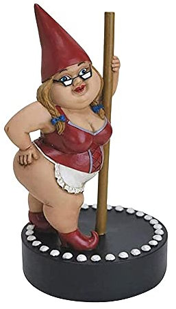 Garten Deko Pole Dance Zwerg Statue-Miniatur Harz Statuen Fee Garten Statue-für Home Desktop Dekoration Lustige Geschenk-Outdoor terrasse Yard Rasen Decor