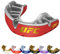 OPRO Gold Level UFC Mundschutz, Mundschutz Sport Erwachsene und Kinder, mit Vorgesetzter Komfort für Boxen, Lacrosse, MMA, Kampfsport, Hockey und alle Kontaktsportarten (Rot, Jugendliche)