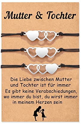 Aunis Mutter Tochter Armband - Geschenk für Mama und Tochter - Weihnachten, Muttertag, Geburtstag