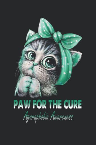 Agoraphobia Awareness cat Lined Notebook: Agoraphobia Journal 110 Pages 6x9 Inch for Agoraphobia Warrior & Agoraphobia Fighter