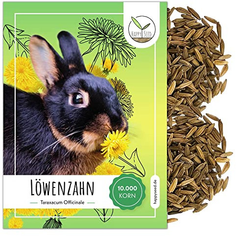 Graines de Pissenlit pour Les Lapins - Graines d'herbes Sauvages comme complément Alimentaire Optimal pour Les Lapins, Les cobayes et Les Tortues terrestres (10.000 Graines)