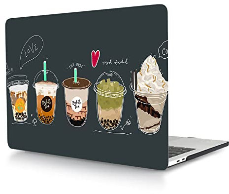 Hülle Kompatibel mit Neues MacBook Air 13,6 Zoll 2022 Freisetzung M2 A2681 mit Liquid Retina Display Touch ID, Plastik Schützend Hartschale Snap Case für MacBook Air 13,6 Zoll, Milchtee