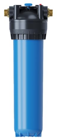 AQUAPHOR GROSS BIG BLUE Filtergehäuse 20 Zoll mit 1AG inkl. Filtergehäuseschlüssel und Montageplatte Hauswasserfilter Gartenwasserfilter Vorfilter