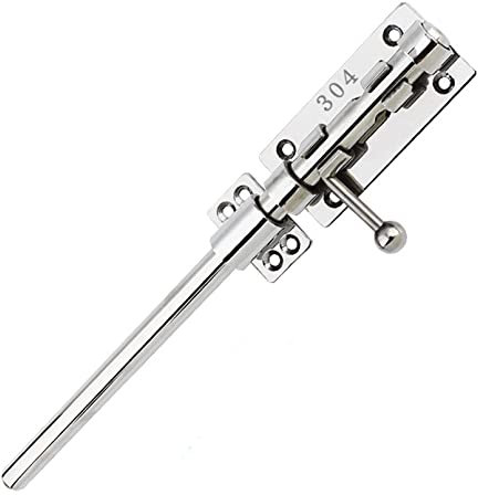 Schieberiegel-Torriegel 304-Edelstahl-Laufriegelriegel robustes Türsicherheitsschloss verdickte Türriegel-Hardware mit Befestigungsschrauben für Scheunenzaun Schuppen Keller 30cm