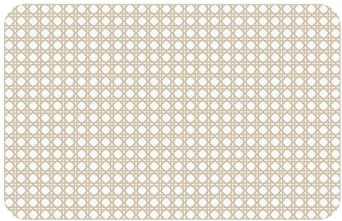 d-c-fix Tischset Rio Woven Cane - abwaschbare Unterlage für Küche & Esstisch - Platzset Platzdeckchen Teller Platzdecke Tisch-Untersetzer Set - 29 cm x 44 cm eckig