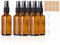 Flacon Spray Vide Verre 50ml, Lot de 6 flacons pulvérisateurs vides bouteilles en verre marron Kit avec entonnoir, pipettes et étiquettes pour Parfum,Huiles Essentielles