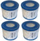 TronicXL Filter kompatibel mit Bestway TYP VI Gr vi Filterkartuschen für Lay-Z-Spa Miami Vegas Monaco BW58323 58239-6 Whirlpool Ersatzteil 60311 58323 (4 Stück)