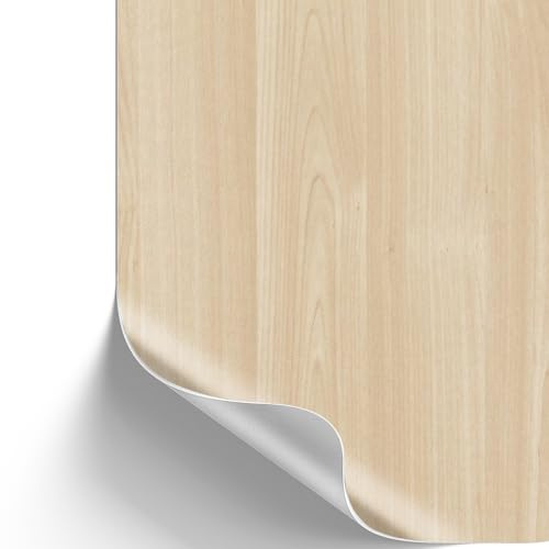 SA ROCA [13,89€/m²] Klebefolie in Holz-Optik inkl. Rakel & E-Book I Selbstklebende Holz Folie für Möbel & Küche - hitzebeständig & abwaschbar I Möbelfolie I Dekofolie (Ahorn, 3m x 67,5cm)