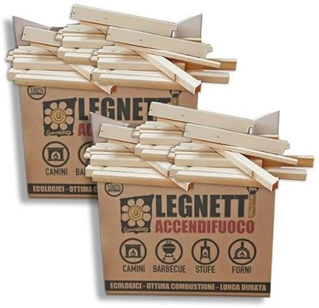Legnetti accendifuoco da ardere 18/20 kg pronto uso - a rapida accensione - in offerta - in legno di abete faggio pino mogano larice