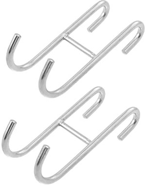 ULTECHNOVO 2pcs Easy Bend Hook Over Door Hooks s Shape Hanger Stainless Steel for Kitchen Bathroom Closet