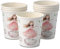 ECOFIESTA 8x gobelets en carton pour anniversaire d'enfant 200 ml princesse - décoration fete sans plastique et recyclable - tasse café jetable