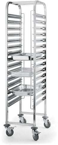 Gastronorm Rack - 15 Level Gastronorm Trolley 1/1