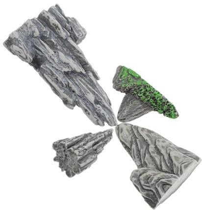 MUSISALY 4stücke Miniatur-Bonsai-steingarten Modelle Mikro-landschafts-schmuck Natur-steingarten-Figurine Für Gartendekoration Und Blumentopf-verzierung