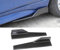 Uklal 2 PCS Auto ABS Seitenschweller, Für Audi A5 2017-2024 Seitenschürze Splitter Zubehör Flügel Diffusor Car Styling Dekoration Zubehör, B/Carbon Fiber Texture