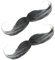 WATIIFUFU 2St Halloween-Bart Fake Beard Fake Schnurrbart Maskenball Fasching Schnurrbart Bartbürste Cosplay gefälschter Bart Mann realistischer Schnurrbart für Maskerade Bart Kostüm Stoff