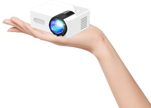 BSLVWG Mini Projector,Portable Phone Projector 1080P Full HD Support,4G WiFi 15000L Home Theater Projector for Indoor Movies,Outdoor Projector,Compatible with Smartphone,USB,Tablet,Laptop,Android,iOS