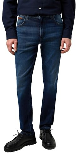 Wrangler Herren Jeans Texas Slim - Blau - Silkway W29-W50 Stretch Baumwolle