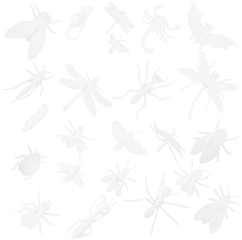 PERSELOSO 23stücke Blank Kunststoff Insekt DIY Handwerk Insekten Modelle Ungefärbten DIY Insekten Zum Selbermachen Für Garten Balkon Ornament Spielzeug