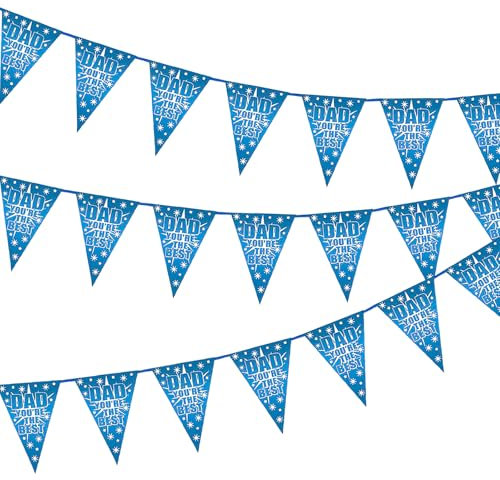 Wimpelkette zum Vatertag, Wimpelkette zum Vatertag, beste Papa-Dekoration, Banner, Vatertags-Party-Dekorationen für Party, Vatertag, Fotohintergrund