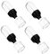 Vaguelly Pcs Ml Travel Toiletry Bottles Portable Continuous Mist Spray Bottle Set Leakproof Reusable for Cosmetics Toiletries