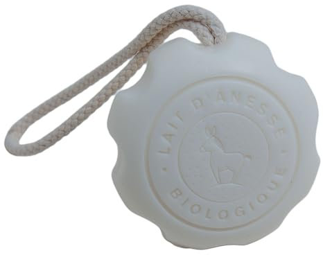 Label Provence Nature - Französische Massageseife – hergestellt mit frischer und biologischer Eselsmilch – zur Unterstützung der Muskelerholung – Eselsmilchduft – 150 g