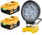 2X DCB182 8000mAh Battery Replacement with LED Work Light for Dewalt 18V Battery DCB200 DCB184 DCB101 DCB107 DCB112 DCB105 DCB115 DCB203