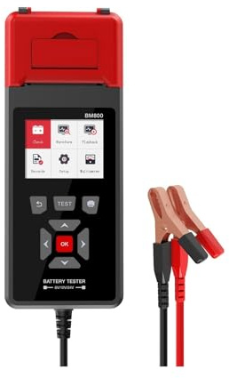 Tester Batteria For Auto Con Stampante Analizzatore Batteria 6V 12V 24V Test Di Avviamento Test Di Ricarica Test Di Carico Massimo