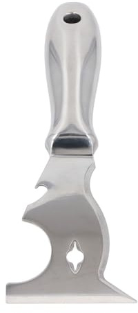 FTVOGUE Coupe-mastic Multifonction, Outil de Peintre en Acier Inoxydable avec Prise Confortable pour la Réparation des Murs, le Grattage de Peinture et la Préparation des Cloisons Sèches