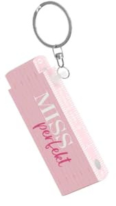 Schlüsselanhänger Mini-Zollstock Mini-Meterstab Geschenk (Rosa - MissPerfect - 3917151)