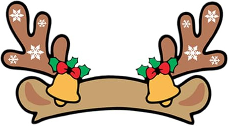 Générique Auto-Aufkleber, Weihnachtsmütze, selbstklebend, wasserdicht, festlich, Aufkleber, Weihnachtsmannhut mit Hirschgeweih, Aufkleber, Dekoration, Logo für die Rückseite, für Erwachsene