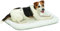 MidWest Homes for Pets Modell 40224 Haustierbett für Hund/Katze, 61 cm lang, Fleece, bequemes Polster, passend für 61 cm lange Hundebox, pflegeleicht, maschinenwaschbar und trocknergeeignet, weiß