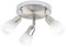BRILLIANT Lampe Sofia Spotrondell 3flg eisen/chrom/weiß | 3x D45, E14, 40W, geeignet für Tropfenlampen (nicht enthalten) | Köpfe schwenkbar