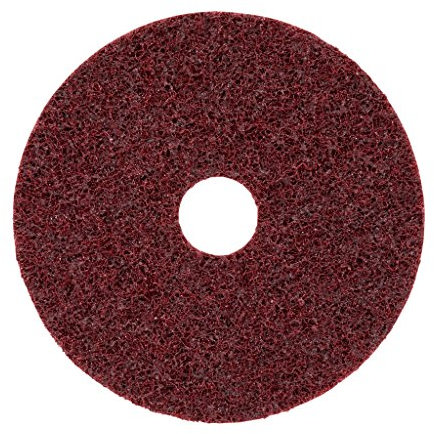 Scotch-Brite Disque Abrasif Non Tissé SC-DH, 115 x 22 mm, Grain A Moyen, Rouge, 20 Disques/Boîte