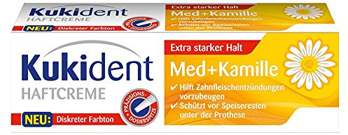 Kukident Super Haftcreme Kamille, 3er Pack (3 x 40 g)