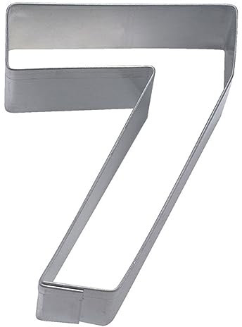 Staedter Haus Cookie Cutter edelstahl 6,5 cm, silber, Nummer 7
