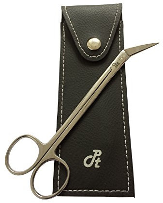 Pathfinder Technologies ®, Professional Quality Extra Long Nail Scissors (16cm) Handled Stainless Steel Toe Nail Scissors (Angled) Made from German Stainless Steel for Chiropody Podiatry