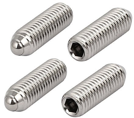 sourcing map 4stk M10x30mm 304Edelstahl Sechskant Madenschraube Set Schraube Feder Kugel de