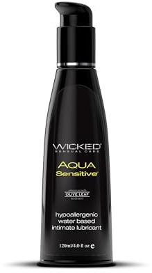 Wicked Aqua Sensitive Lube 4 oz by Wicked Sensual Care