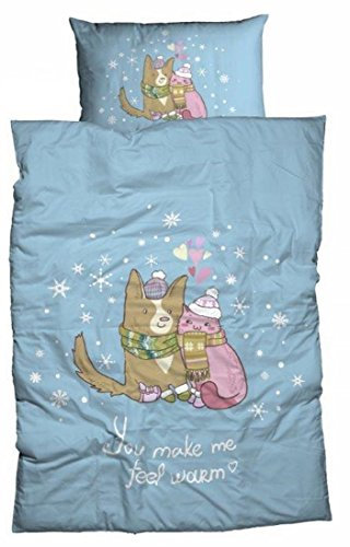 Casatex Bettwäsche, Stoff, Blau, 135x200 cm