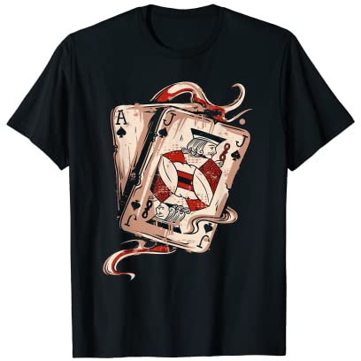 Blackjack T-Shirt – Spielkarten T-Shirt