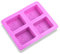 MUXItrade Molde de silicona para jabones, patrón rectangular con árbol de la vida(4 cavidades)
