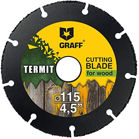 Trennscheibe Holz 115 mm Carbide Multi Wheel - Trennscheibe zum Schneiden von Holz, Kunststoff und Plastik 115 mm GRAFF Termit