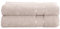Mixibaby 2er Set Gästetuch Handtuch Duschtuch Badetuch Saunatuch Frottee Baumwolle 500gsm, Größe:Duschtuch 70x140cm, Farbe:Beige